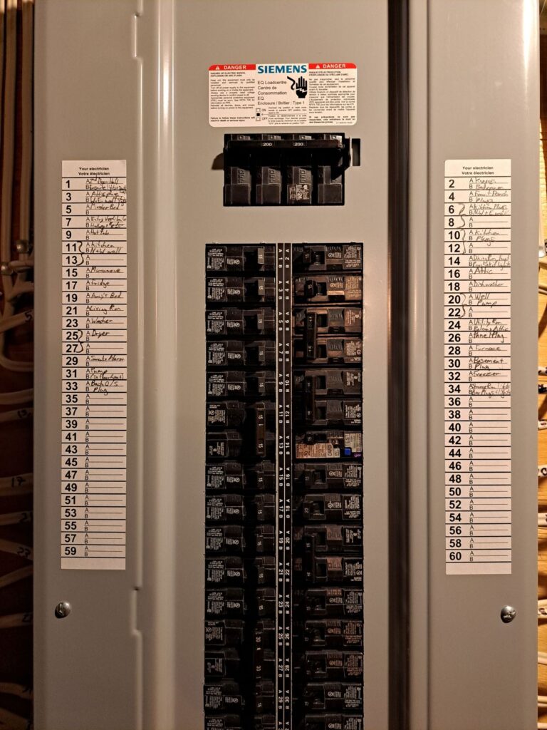 Electrical Panel Upgrades in Barrie, Orillia & Coldwater panel upgrade, 200 amp panel upgrade, electrical panel upgrade, electrician barrie, local electrician orillia, oro medonte, springwater, coldwater